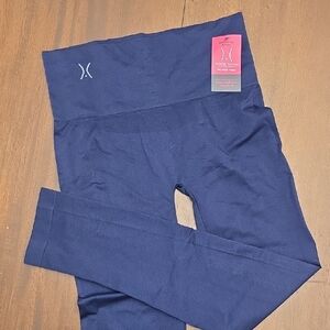 YUMMIE TUMMIE High-Waist Leggings Women's L/XL Navy New Nwt